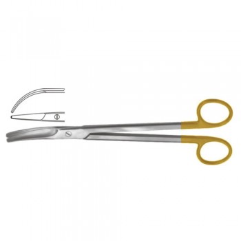  UltraCut™ TC Parametrium Hysterectomy Scissor Strongly Curved Stainless Steel, 22.5 cm - 8 3/4"